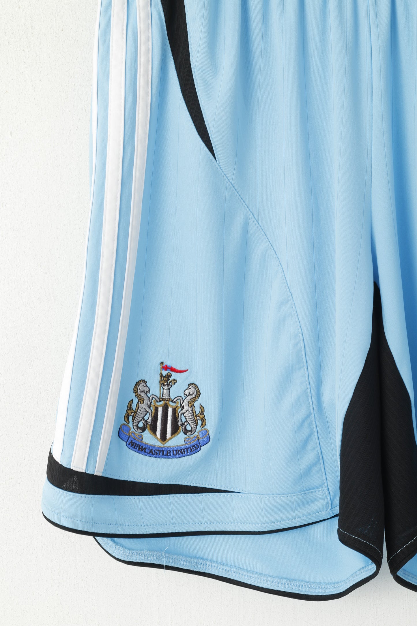 Adidas Newcastle United Men M Shorts Blue Shiny Football Activewear