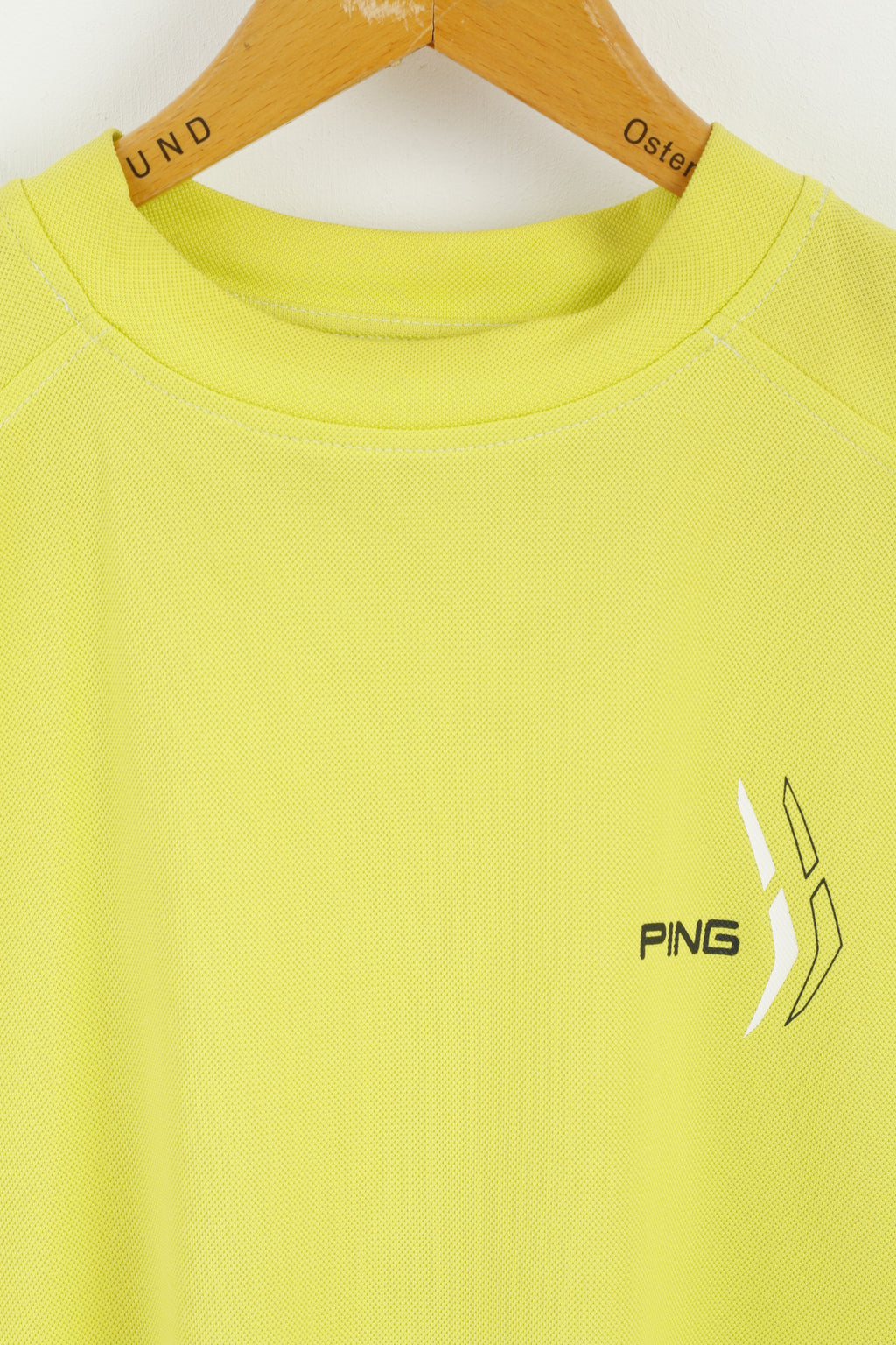 Ping Uomo M Camicia Neon Green Golf Manica corta Activewear Top