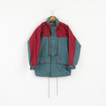 Trespass Men S Jacket Parka verte à capuche cachée haut d'extérieur haute performance