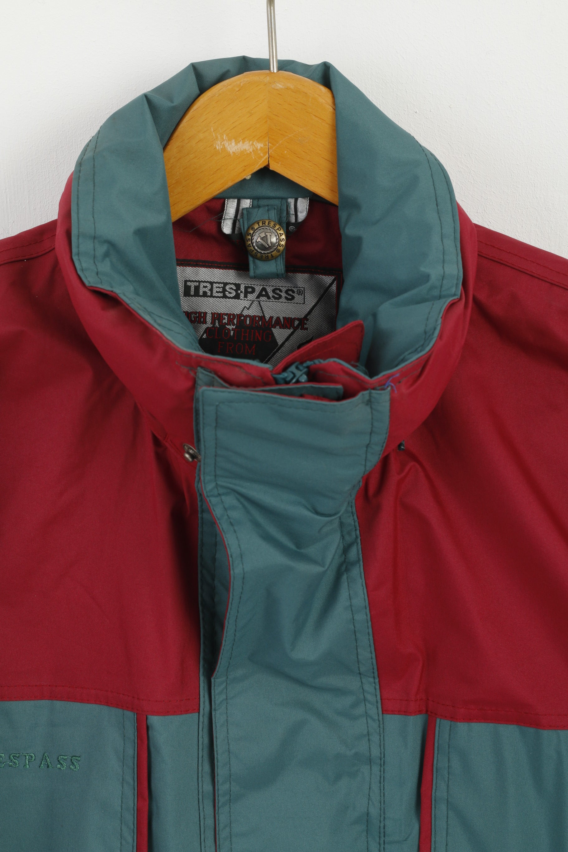 Trespass Giacca da uomo verde Parka con cappuccio nascosto Top da esterno ad alte prestazioni