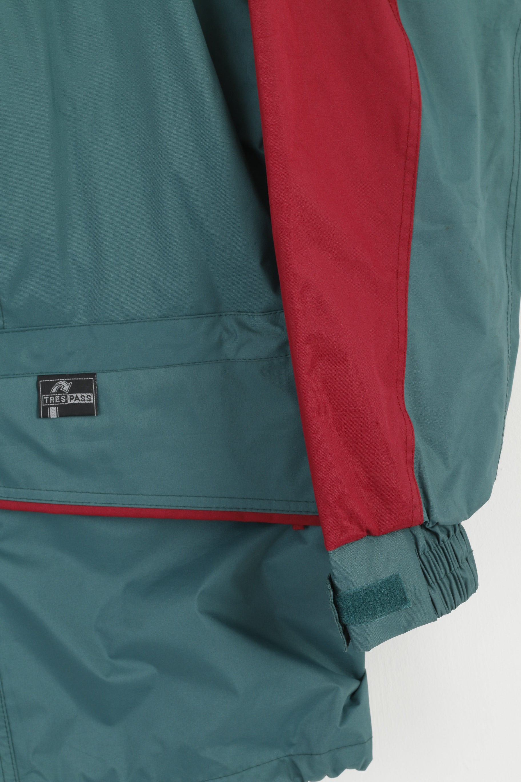 Trespass Giacca da uomo verde Parka con cappuccio nascosto Top da esterno ad alte prestazioni