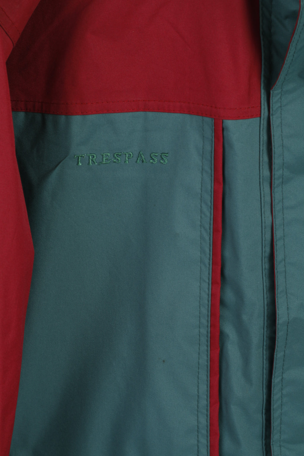 Trespass Men S Jacket Parka verte à capuche cachée haut d'extérieur haute performance