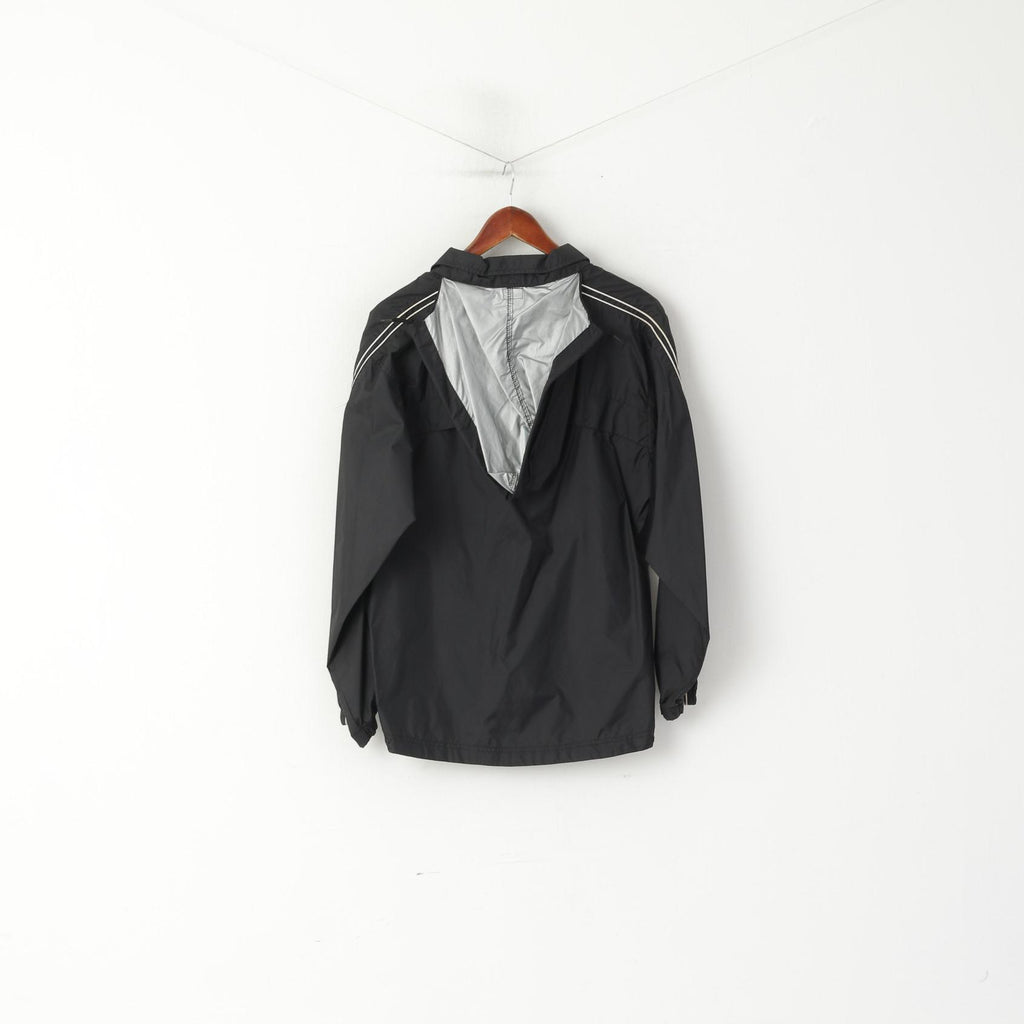 Umbro Men S Pullover Jacket Black Nylon Hooded Activewear Sport Training Top