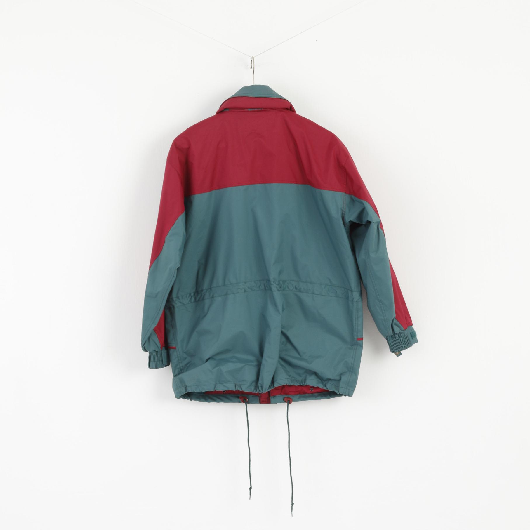 Trespass Men S Jacket Parka verte à capuche cachée haut d'extérieur haute performance