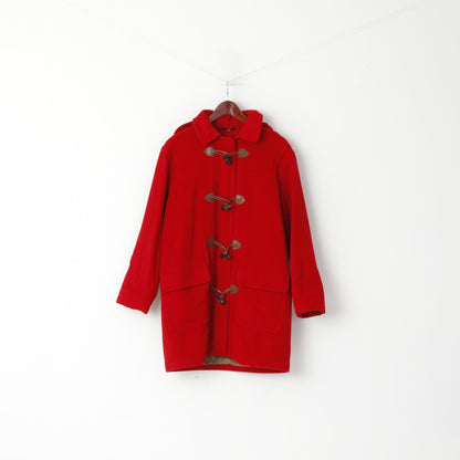 Montgomery da donna Redgreen M Cappotto con cerniera intera in nylon di lana rossa Thinsulate