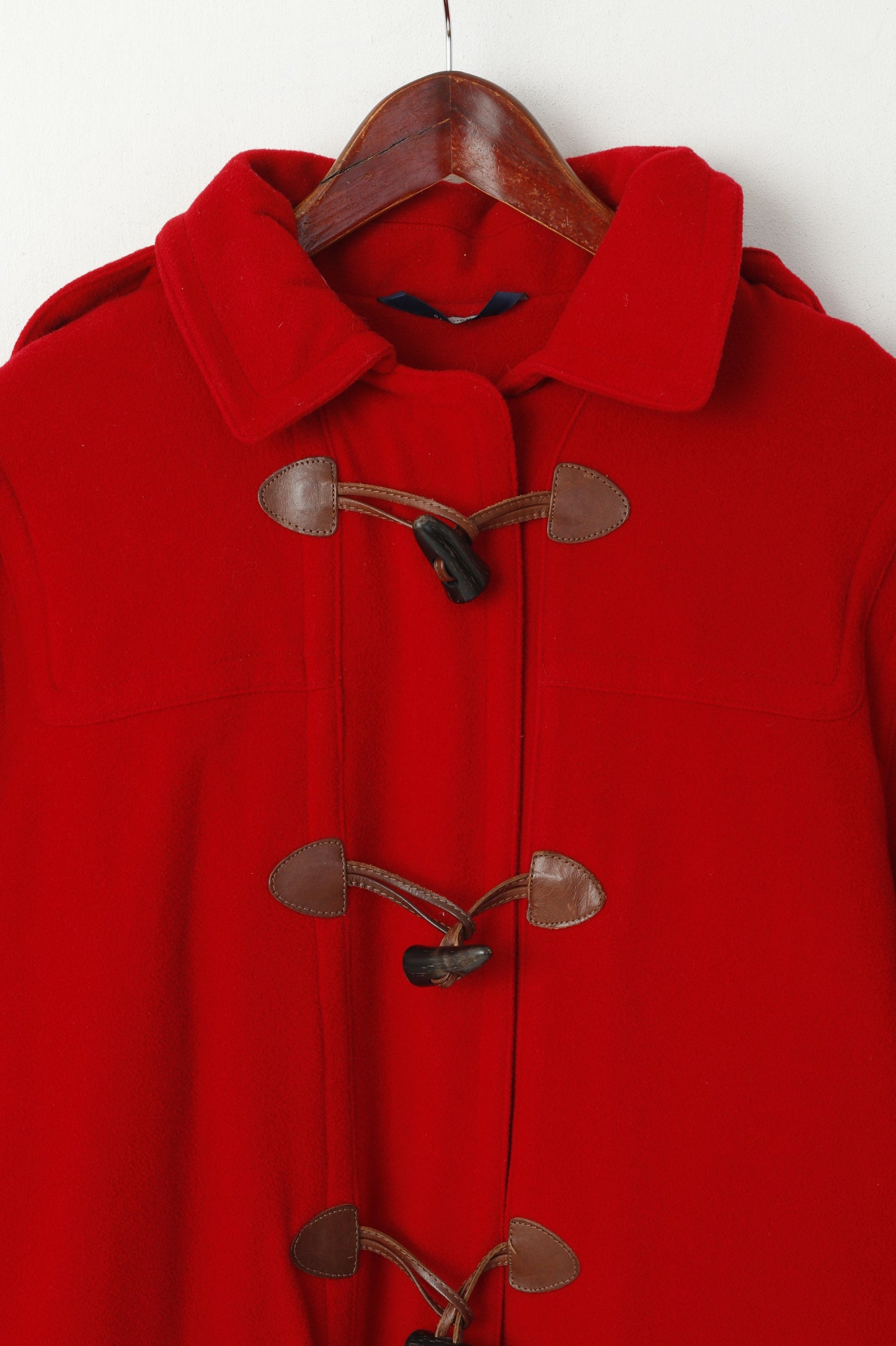 Montgomery da donna Redgreen M Cappotto con cerniera intera in nylon di lana rossa Thinsulate