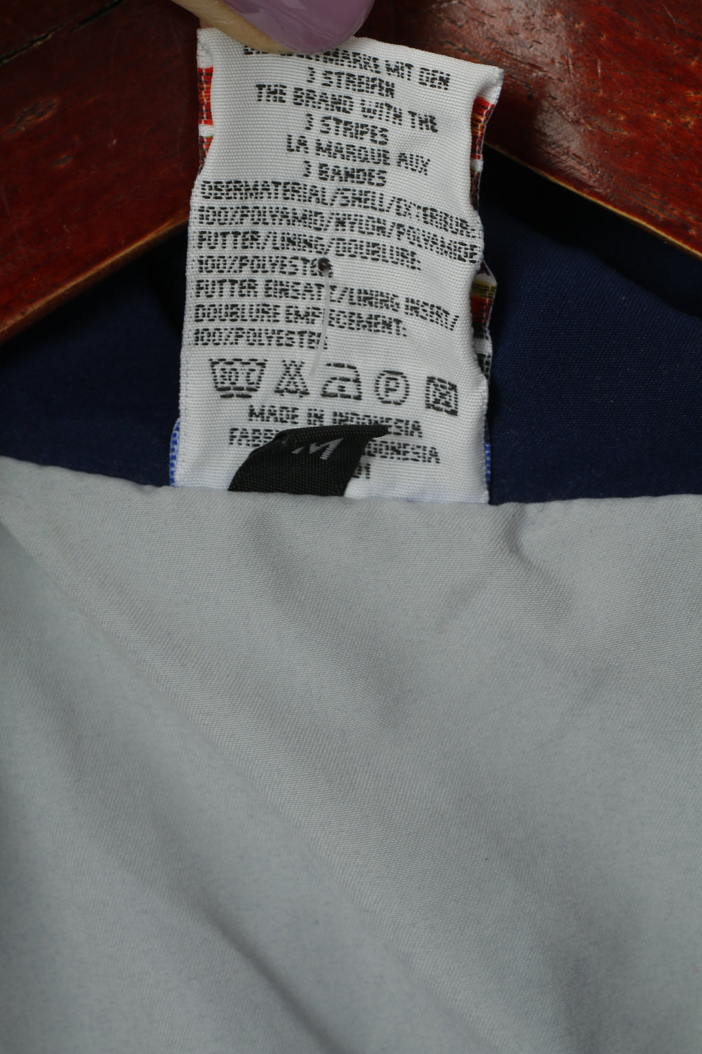 Adidas Femmes 12 M Veste Gris Vintage Nylon Full Zipper Activewear Track Top