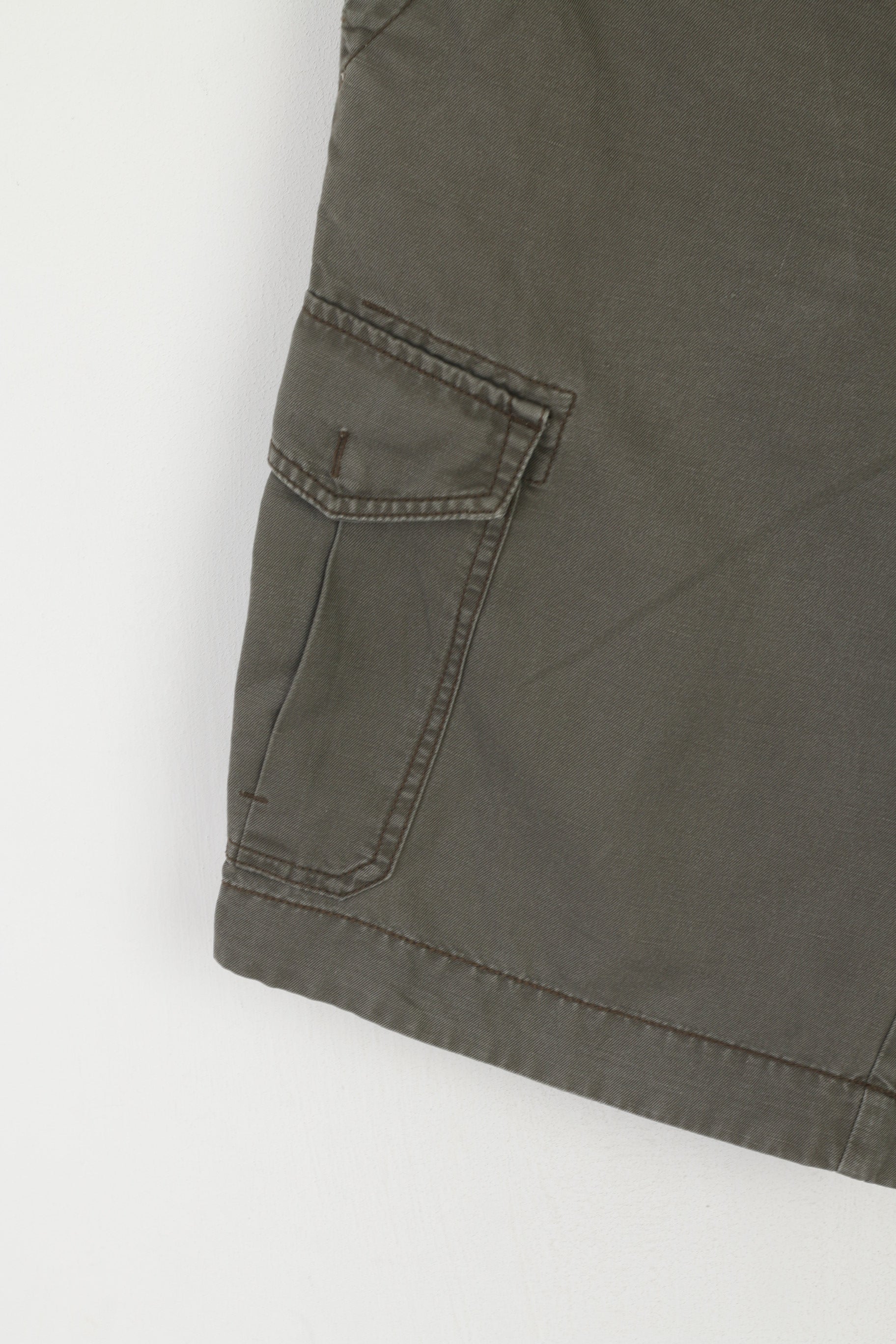 Hugo Boss Orange Hommes 38 54 Short Marron Coton Poches Bermuda D'été