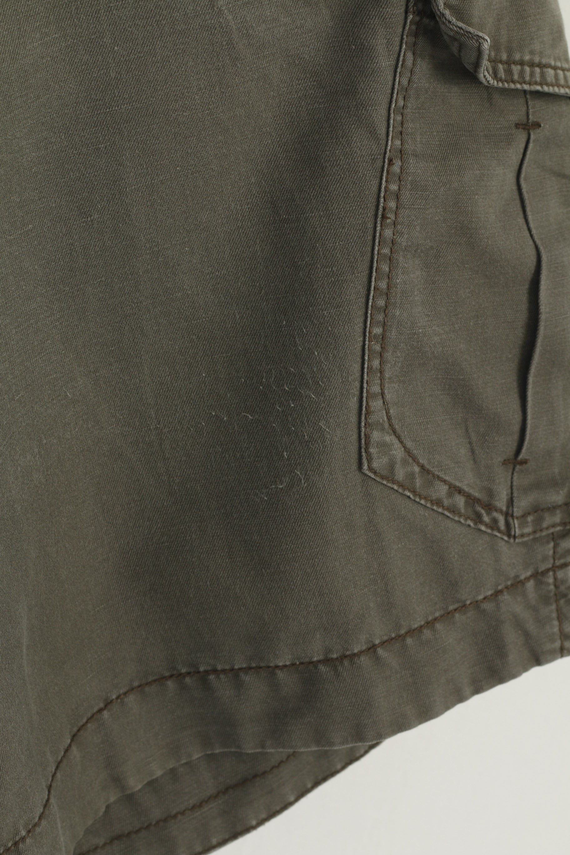 Hugo Boss Orange Hommes 38 54 Short Marron Coton Poches Bermuda D'été