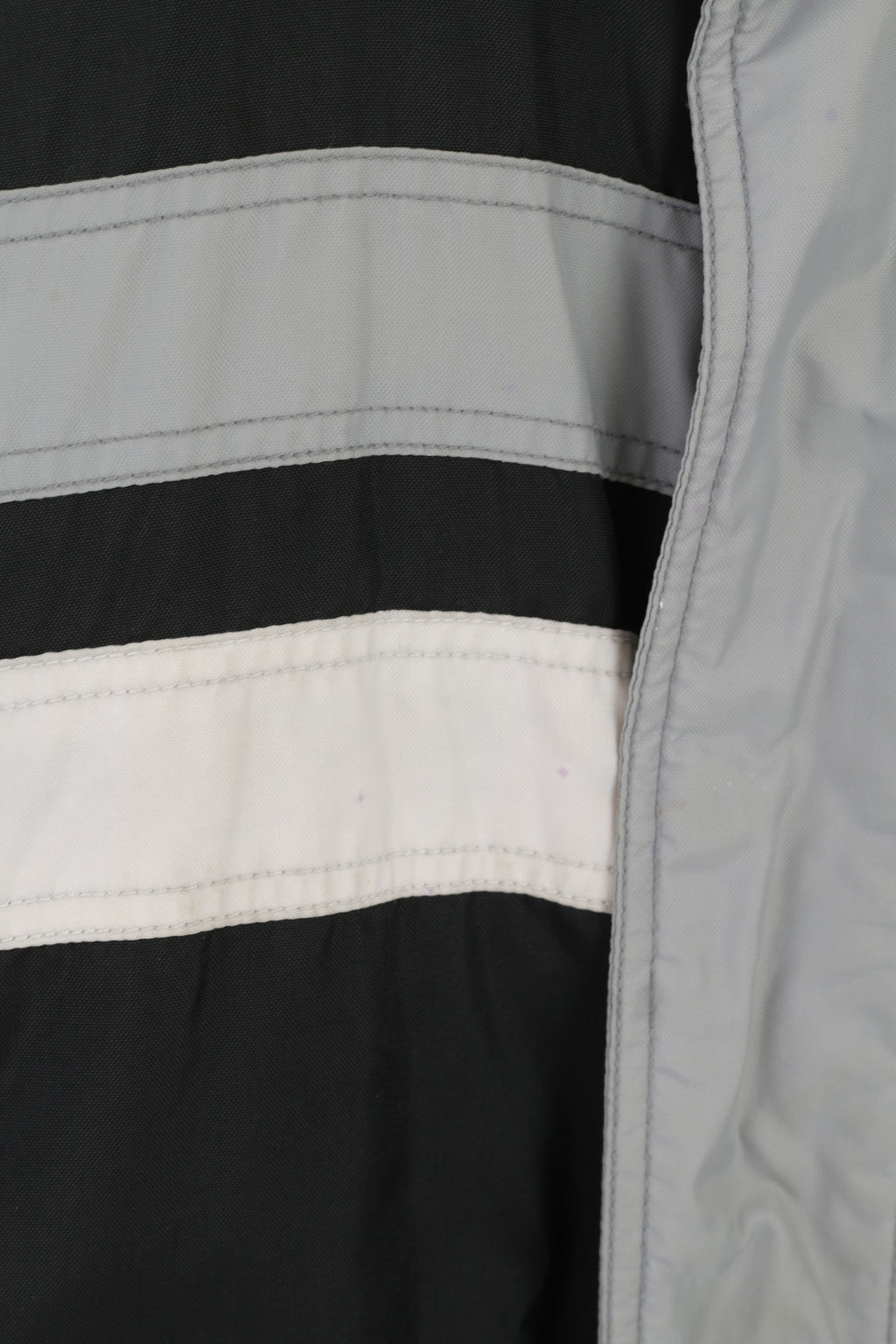 Fila Veste de ski d'hiver imperméable en nylon noir avec fermeture éclair complète pour garçon XL 14-16 ans