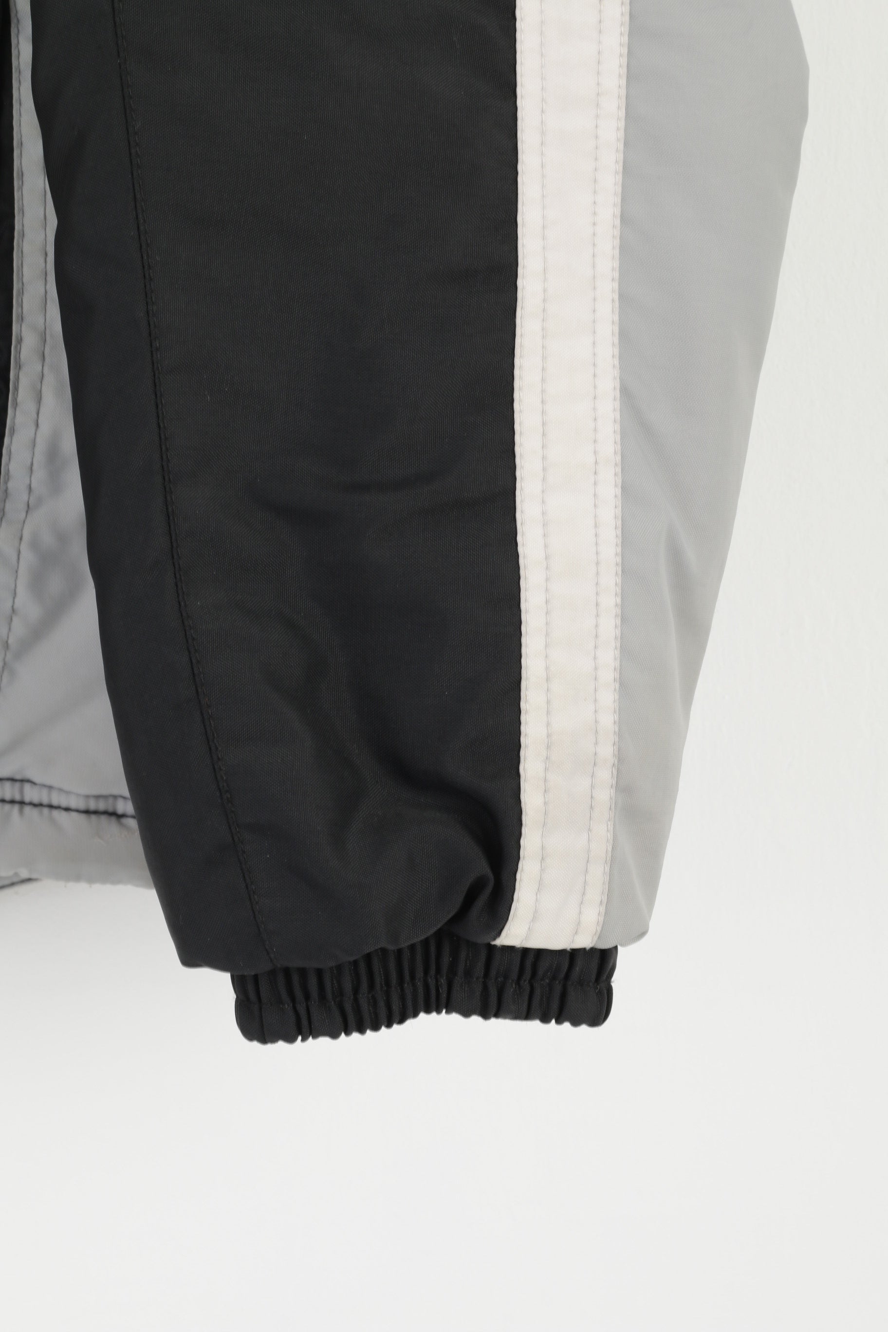 Fila Veste de ski d'hiver imperméable en nylon noir avec fermeture éclair complète pour garçon XL 14-16 ans