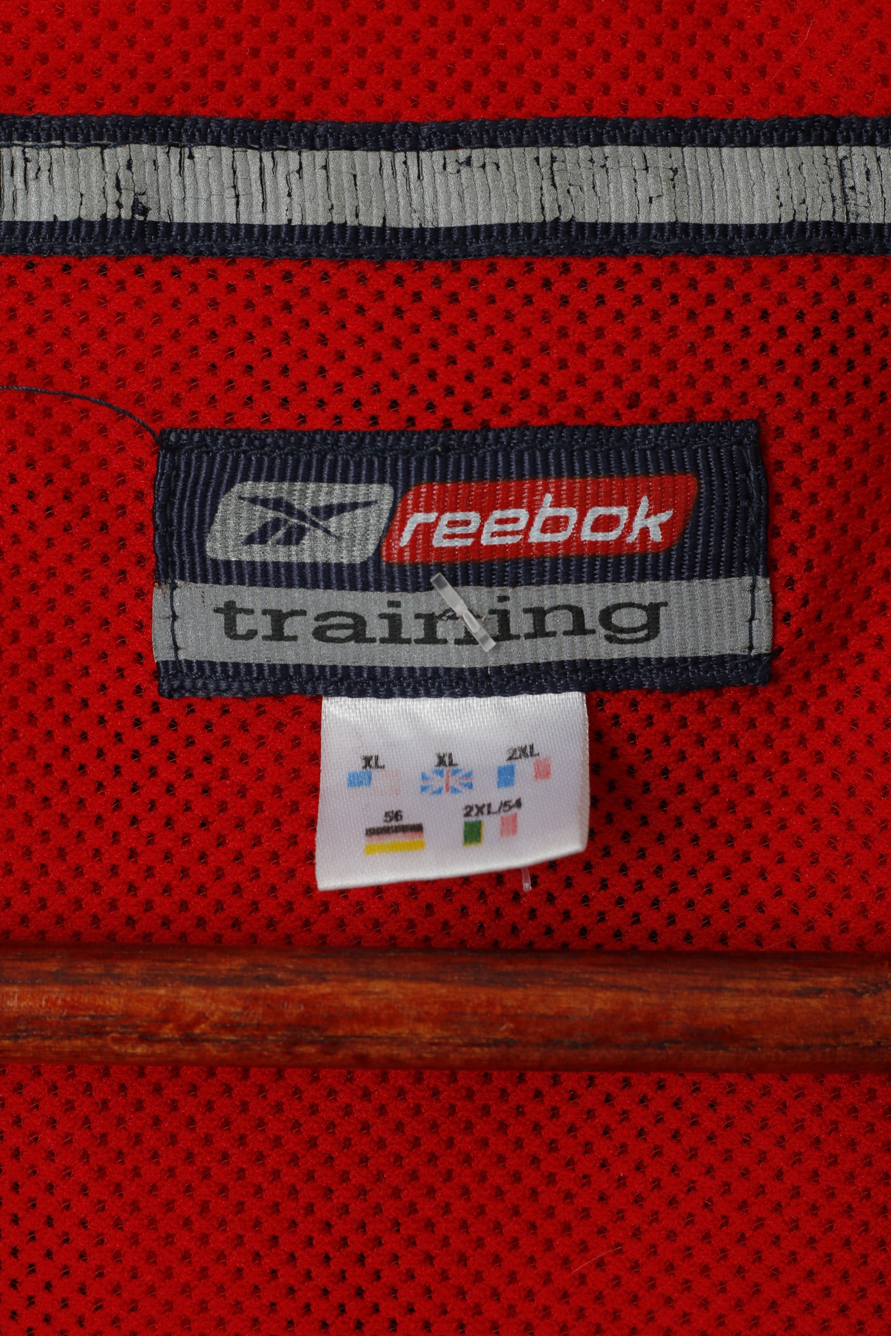 Reebok Traning Men XL Jacket Navy Vintage Full Zipper Activewear Sport Top