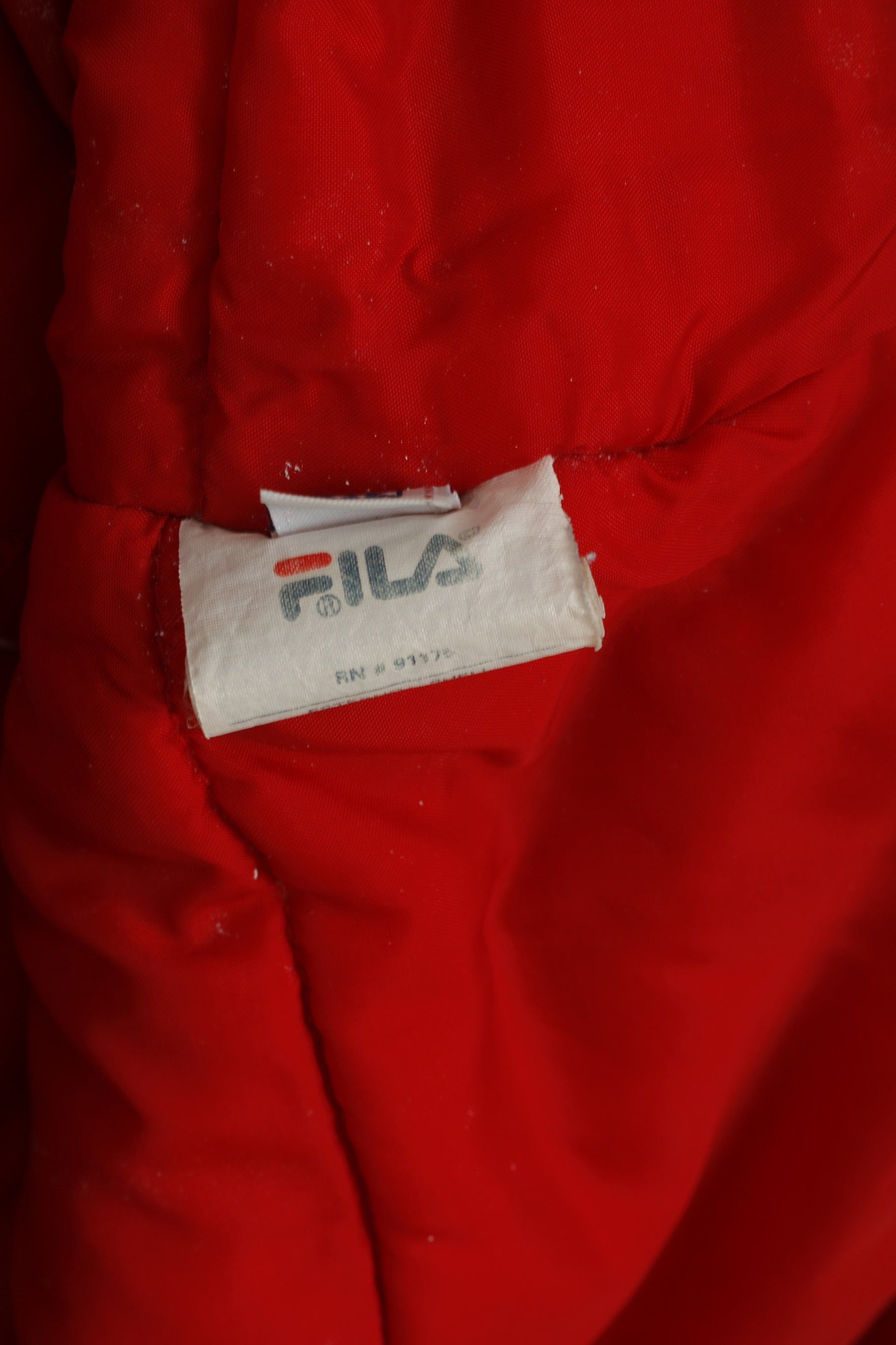 Fila Veste de ski d'hiver imperméable en nylon noir avec fermeture éclair complète pour garçon XL 14-16 ans