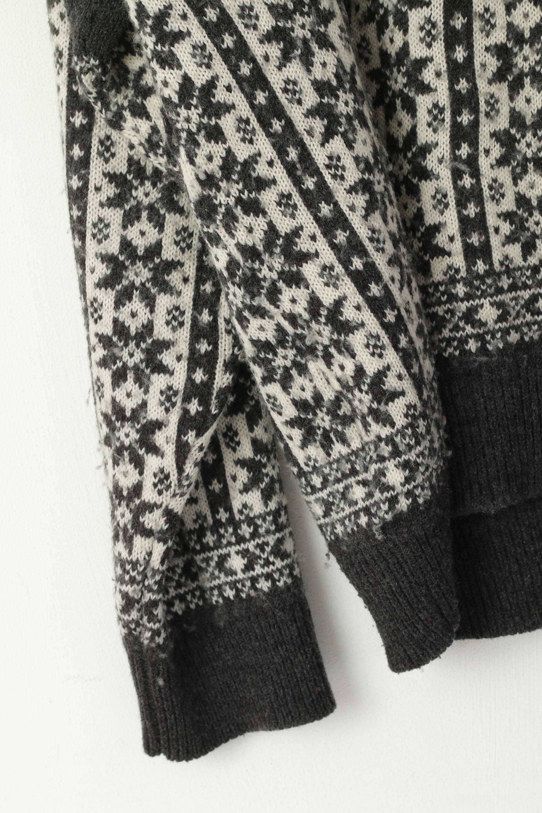 Broadway Men M Jumper Gris Laine Nordic Design Tyrol vintage Pull