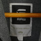 G-Star Raw Mens XL (L) Jumper Grey Cotton Sterling Shawl Coll Knit Sweater