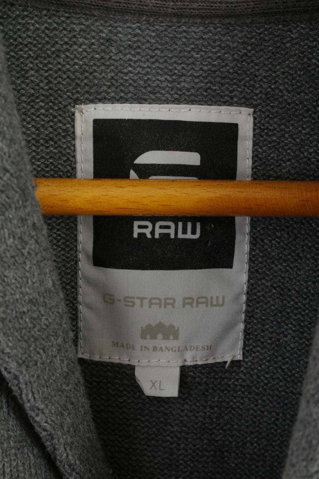 G-Star Raw Pull XL (L) pour homme en coton gris Sterling Shawl Coll Knit Sweater