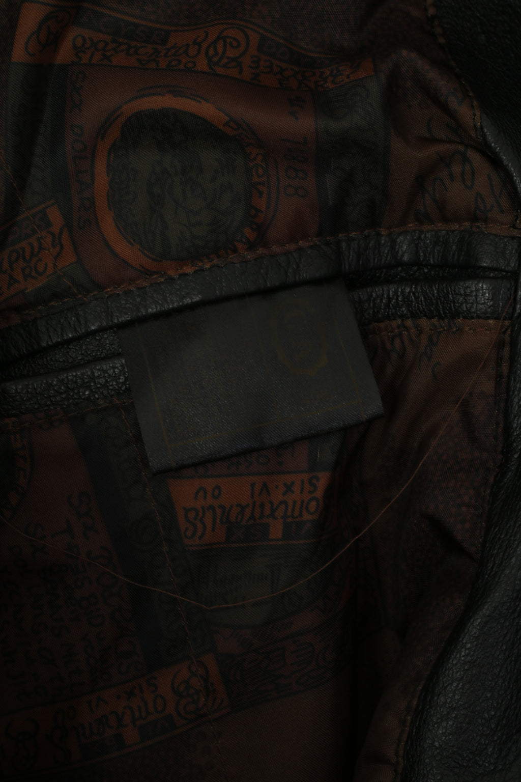 C&A Women 40 L Jacket Black Leather Raglan Sleeve Ramones Biker Belted Top