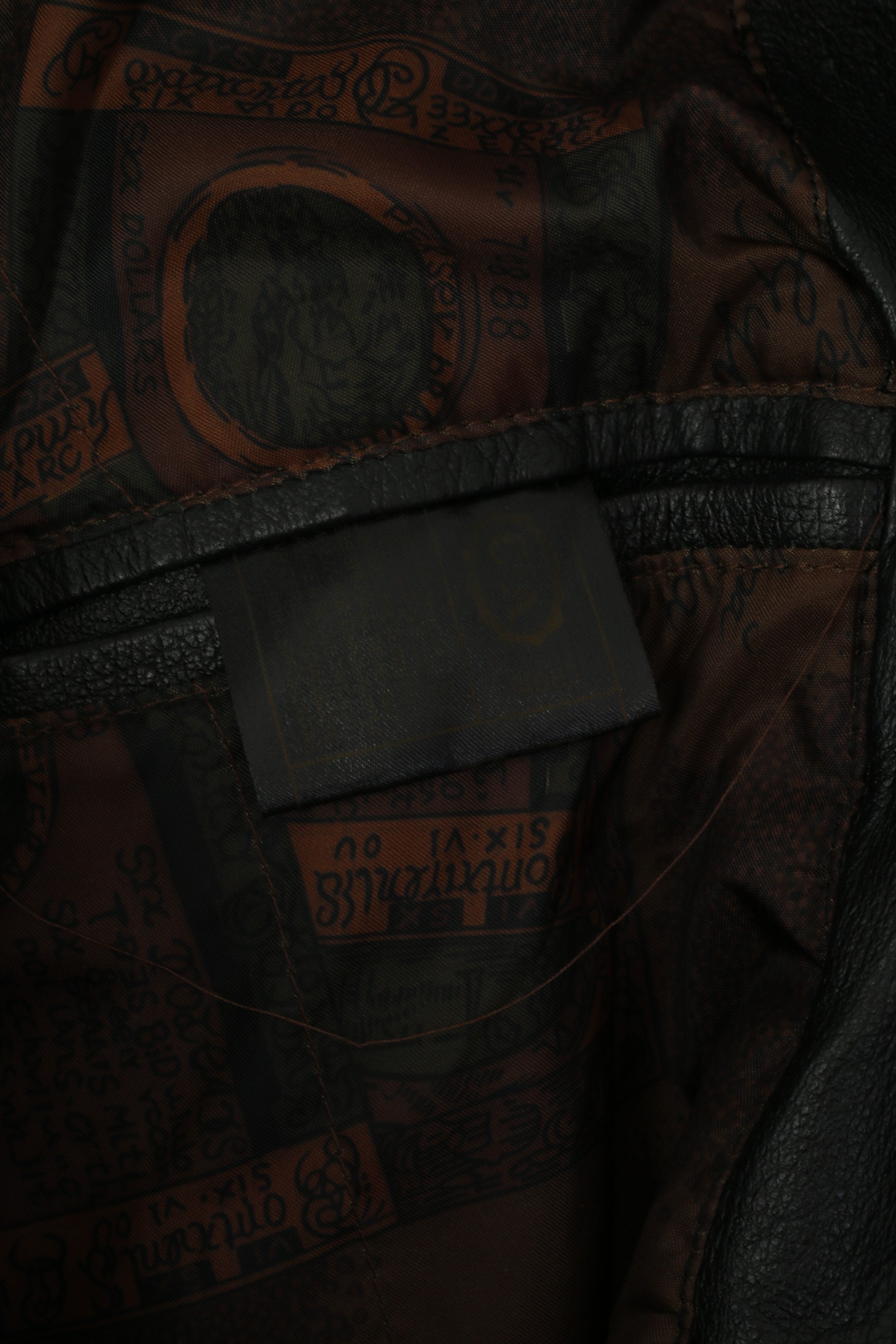 C&A Women 40 L Jacket Black Leather Raglan Sleeve Ramones Biker Belted Top