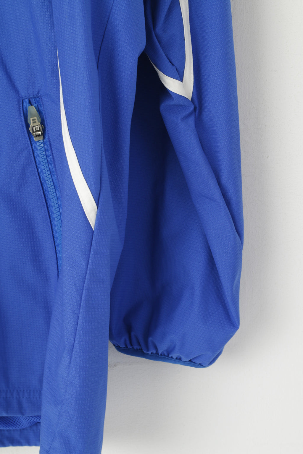 Canterbury Of New Zealand Hommes L Veste Pull Bleu À Capuche En Nylon Col Zip Haut De Sport