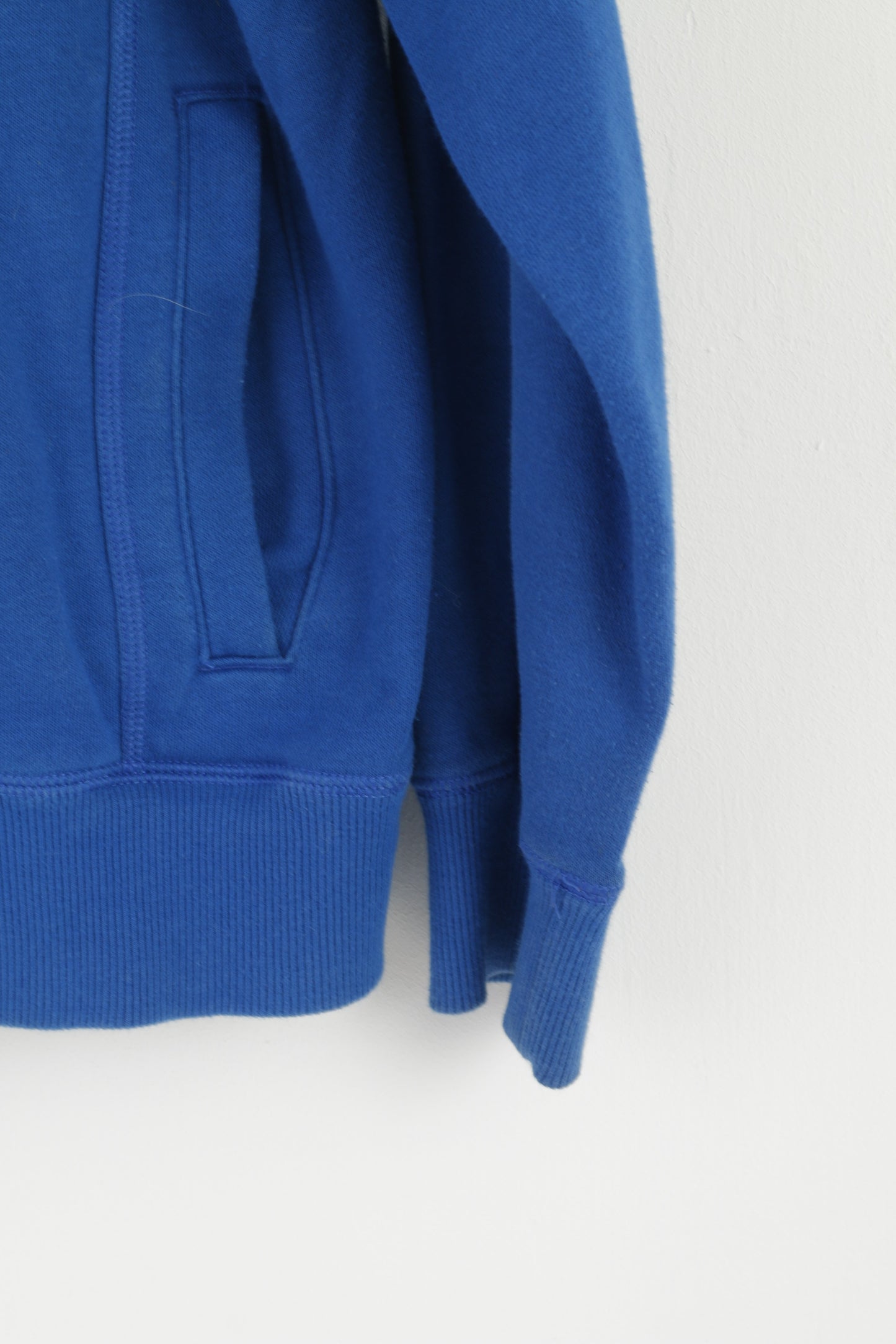 Nike Youth 13-15 Age 158/170 Sweatshirt Blue Cotton Sport Zip Up Top