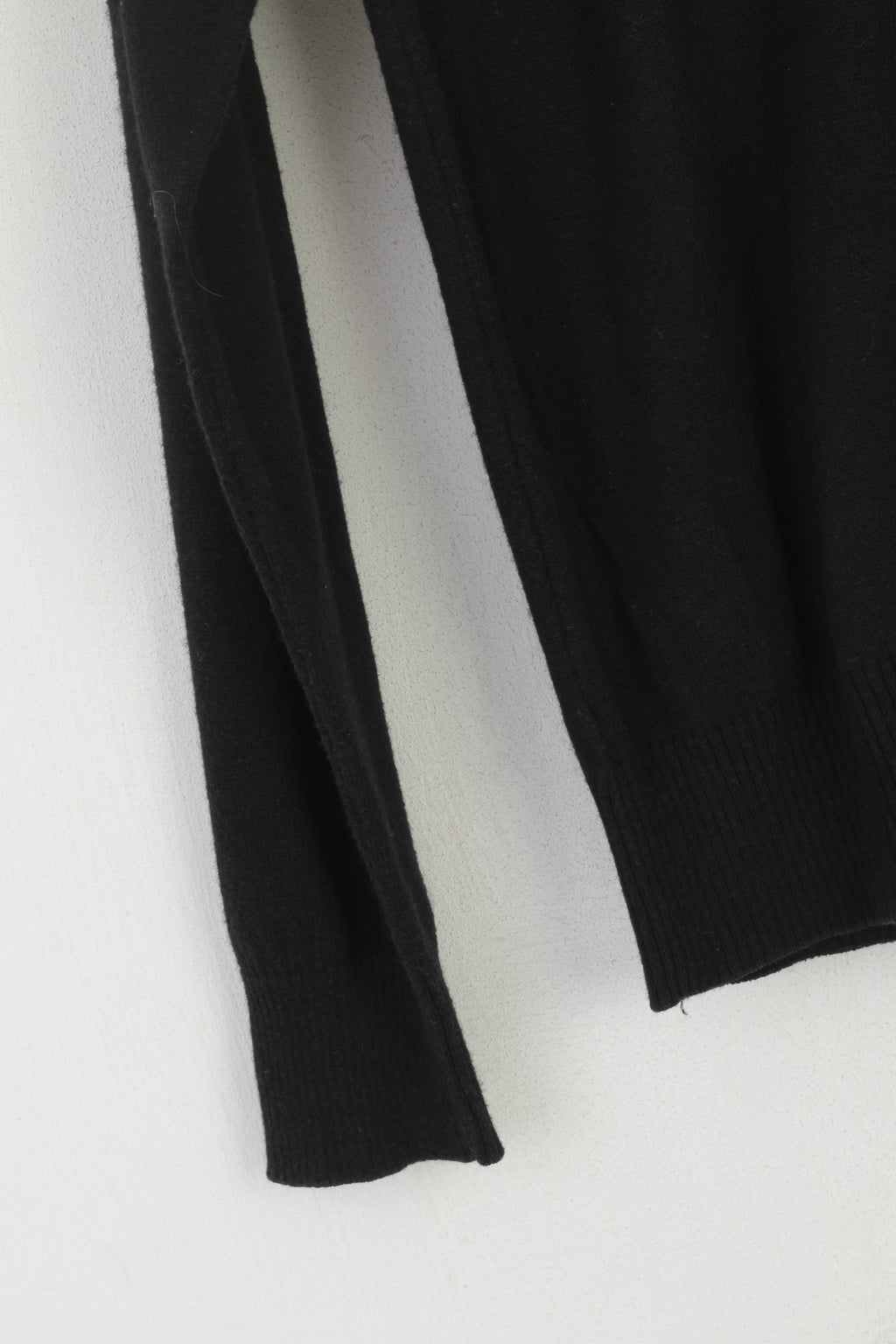 Lee Maglione da donna Maglieria nera Maglione in misto lana con scollo a V morbido e sottile