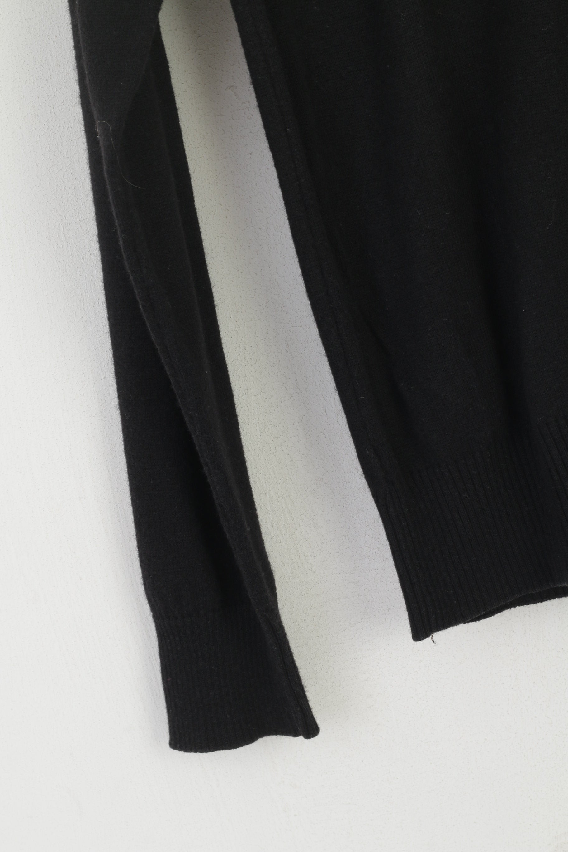 Lee Women S Jumper Black Knitwear Wool Blend V Neck Soft Thin Sweater