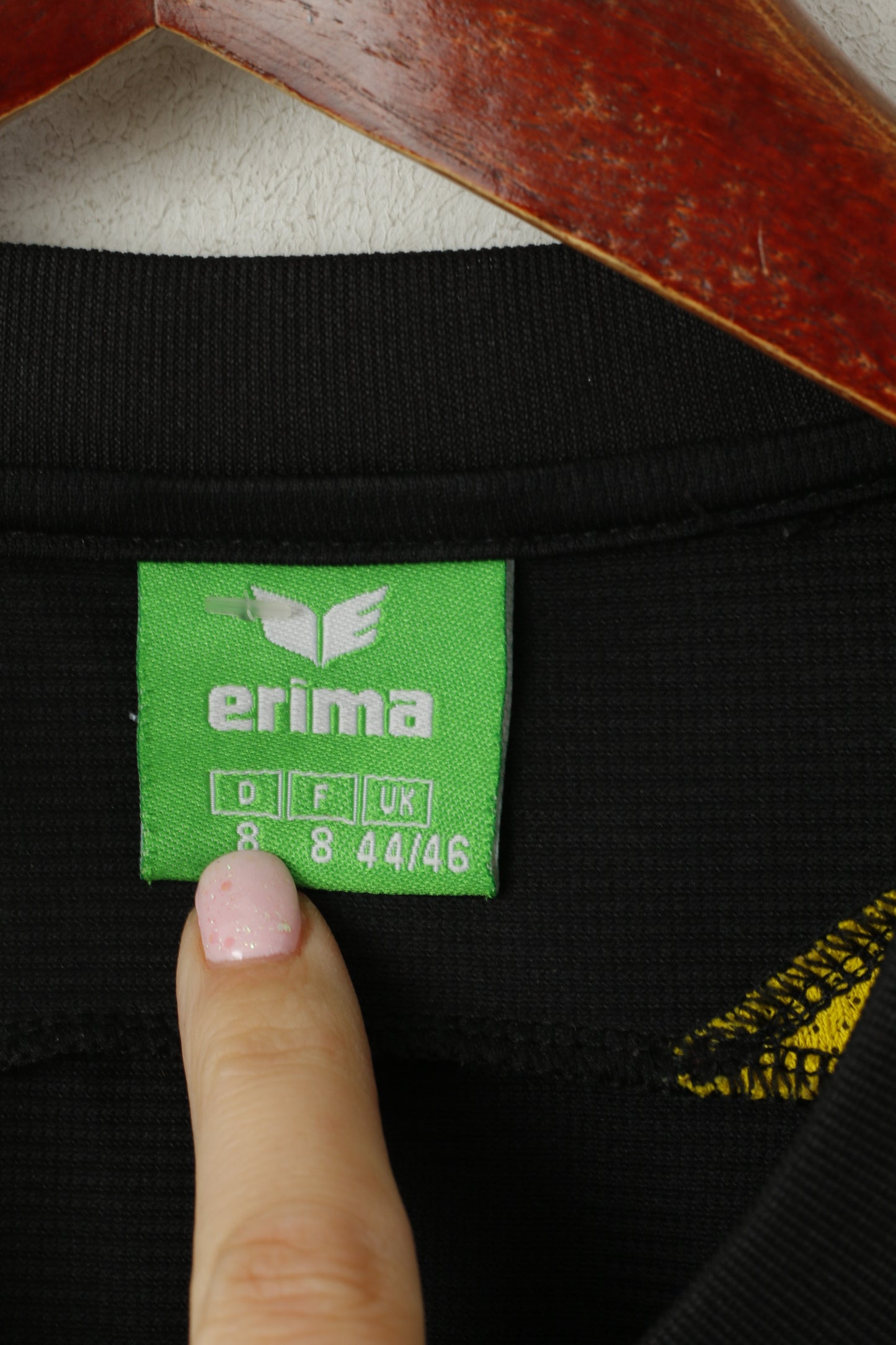 Erima Homme 44/46 L Chemise Noir Vintage VFL Westercelle Sportswear Haut en Jersey