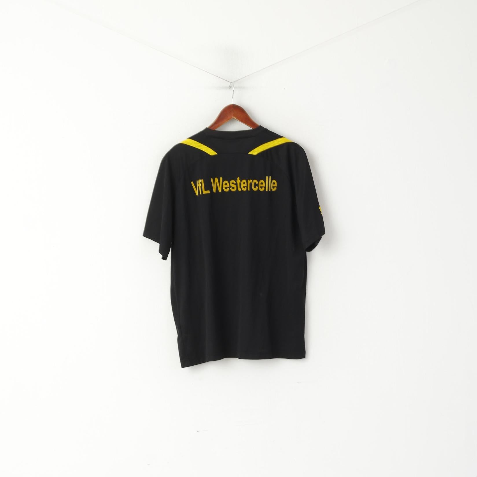 Erima Homme 44/46 L Chemise Noir Vintage VFL Westercelle Sportswear Haut en Jersey