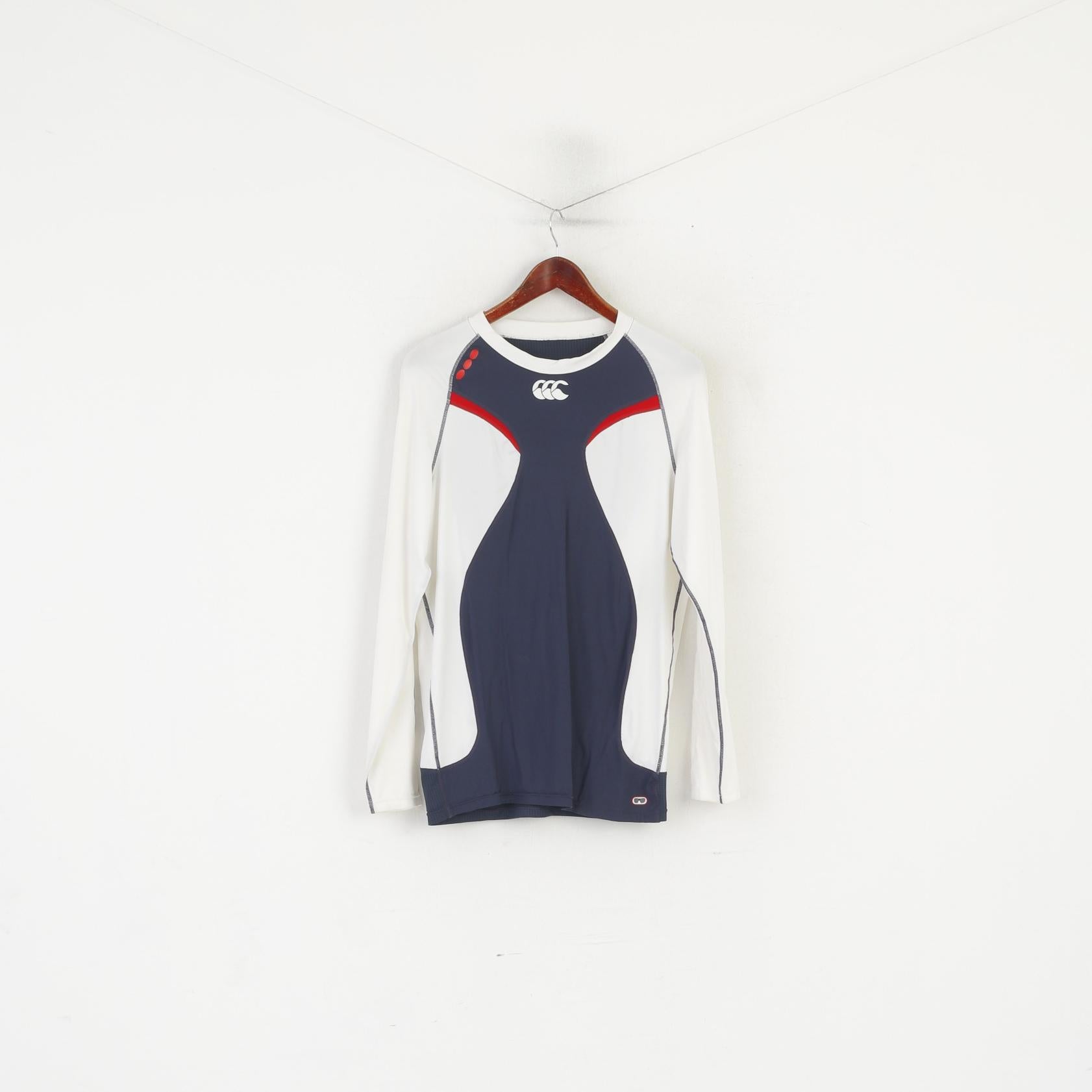 Canterbury Of New Zealand Hommes L Chemise Crème En Nylon Technique Maillot D'entraînement Haut