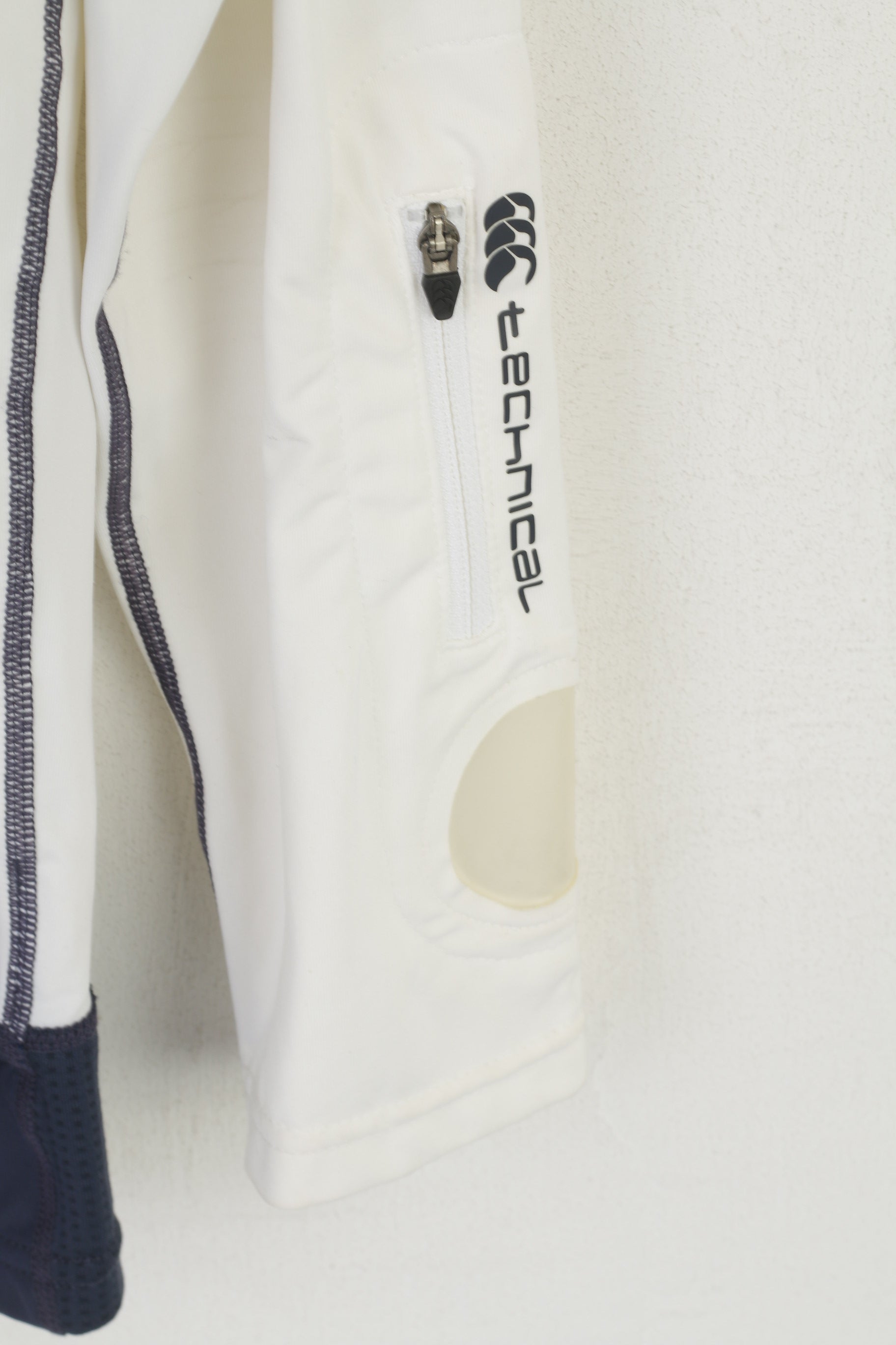 Canterbury Of New Zealand Hommes L Chemise Crème En Nylon Technique Maillot D'entraînement Haut