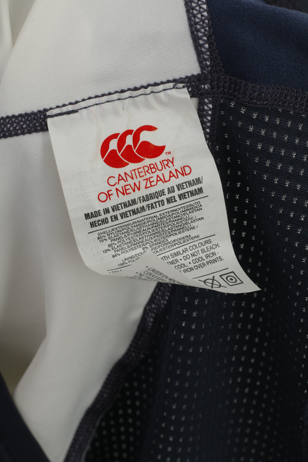 Canterbury Of New Zealand Hommes L Chemise Crème En Nylon Technique Maillot D'entraînement Haut