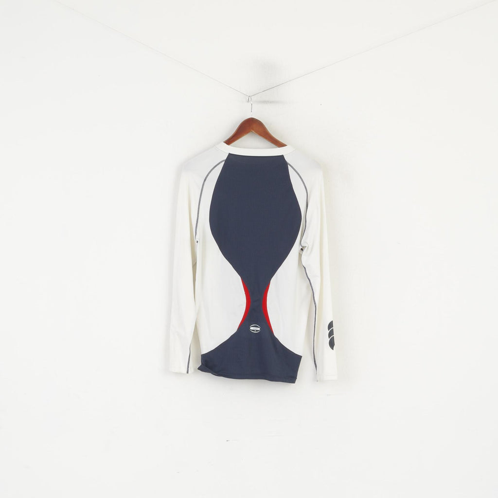 Canterbury Of New Zealand Hommes L Chemise Crème En Nylon Technique Maillot D'entraînement Haut