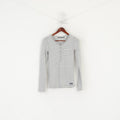 Superdry Women S Long Sleeved Shirt Grey Stretch Base Layer Classic Top