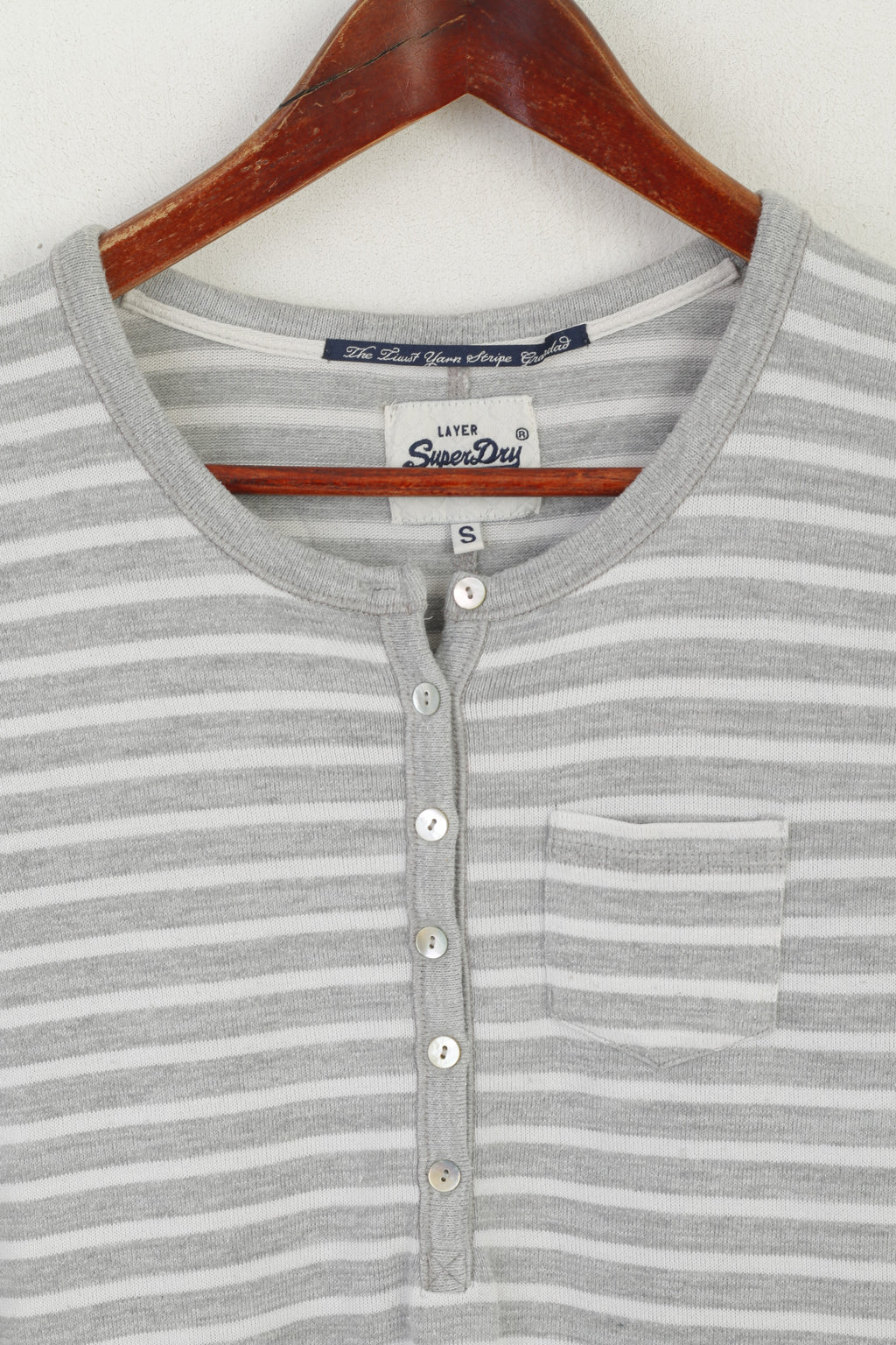 Superdry Women S Long Sleeved Shirt Grey Stretch Base Layer Classic Top