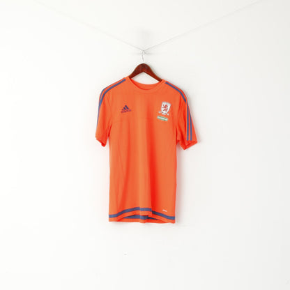 Adidas Hommes L Chemise Néon Orange Angleterre Middlesbrough Football Club Jersey Top