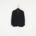 Pierre Cardin Paris Homme 40 Blazer Noir Laine Cachemire Mélange vintage Made in Italy Veste
