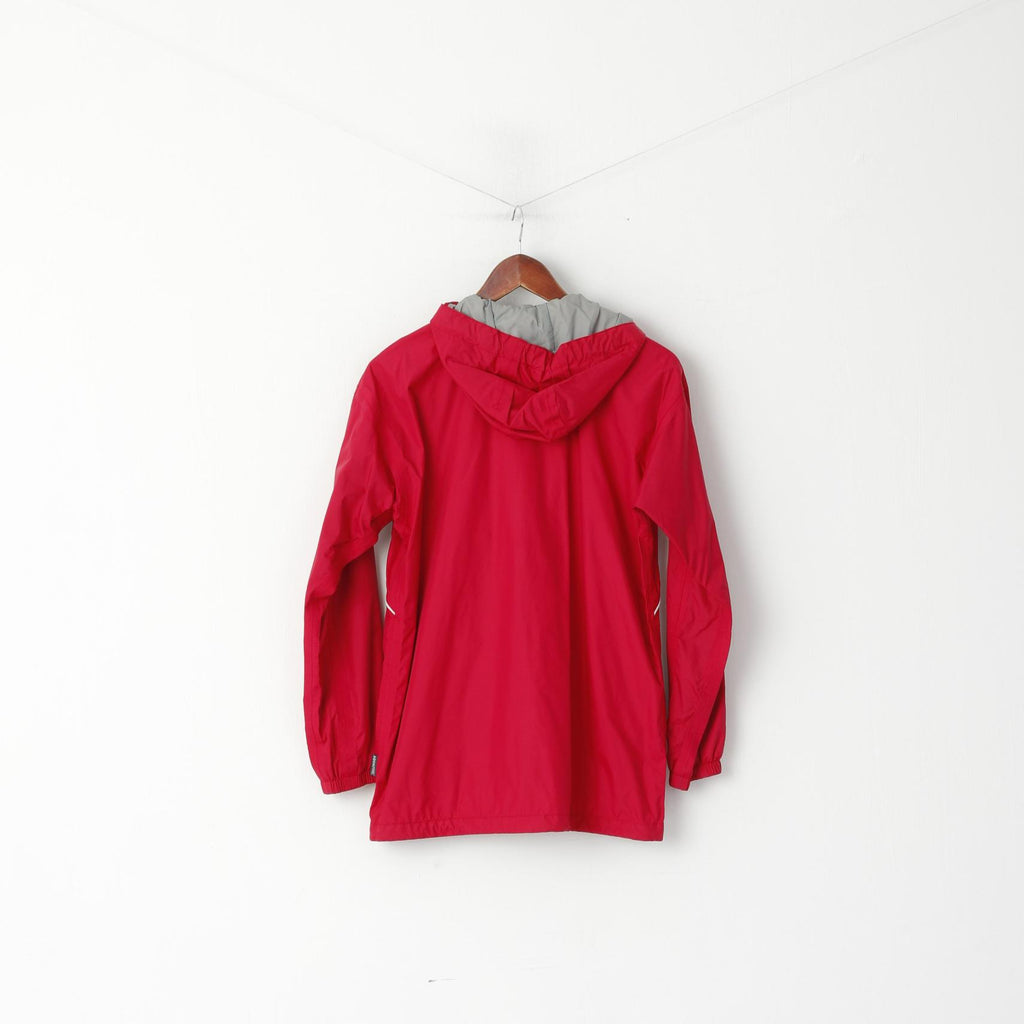 Berghaus Girls 13 Age 158-161 Jacket Red Hood Nylon Waterproof Outdoor Top