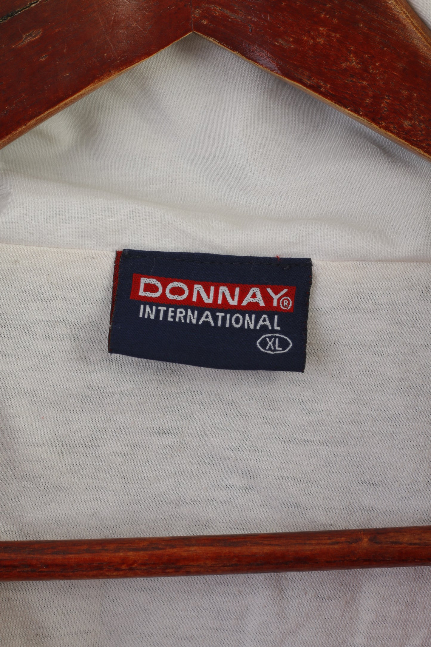 Donnay International Giacca XL da uomo Bomber vintage blu scuro in nylon da tennis con cerniera intera
