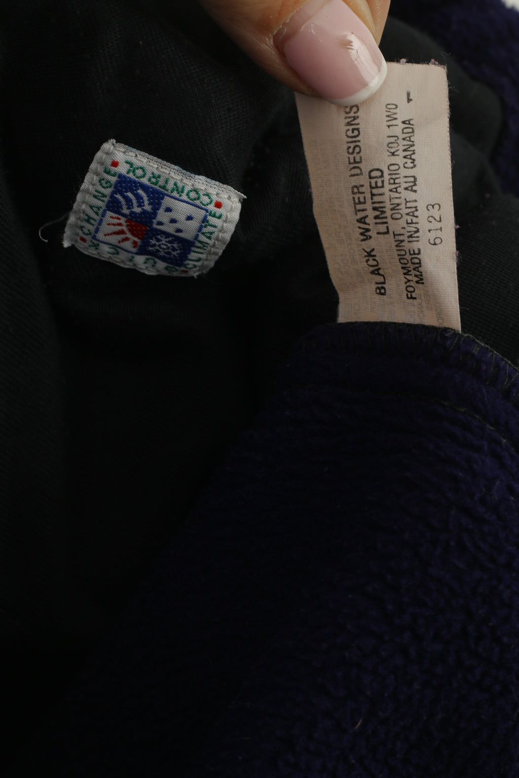 Sierra Designs Women M Bodywarmer Purple Mountain Vintage Zip Up Fleece Vest Top