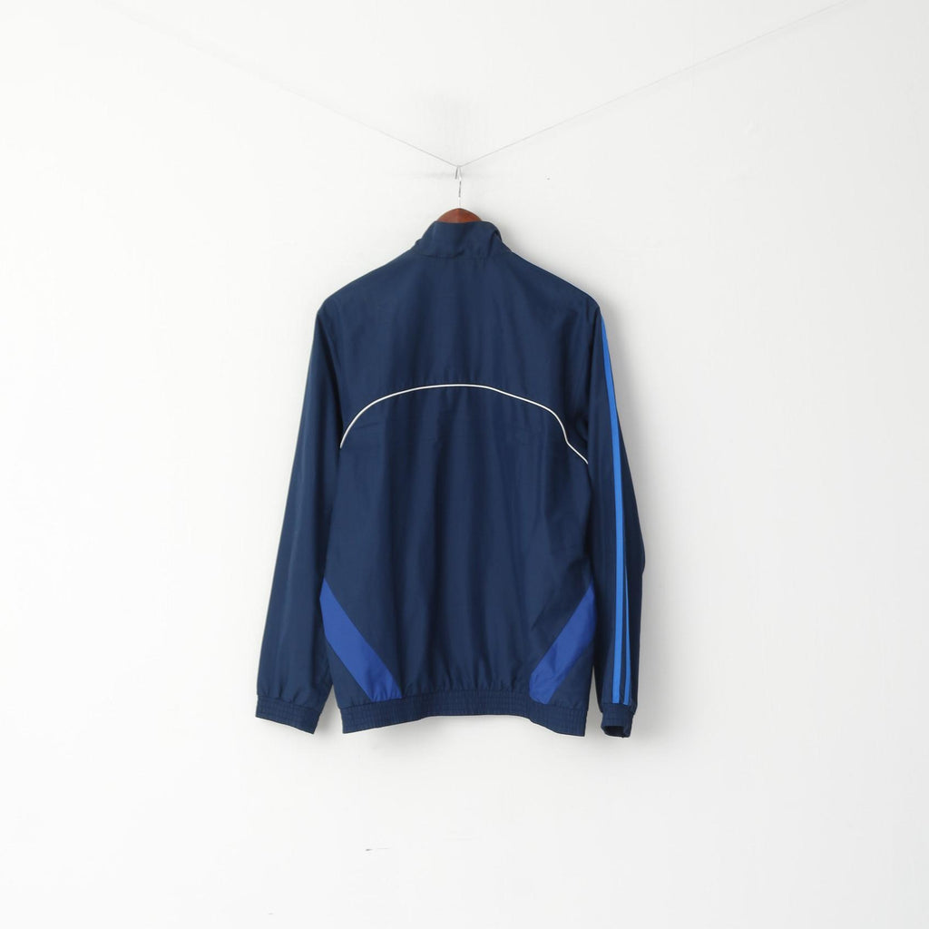 Adidas Men 38/40 M Jacket Navy Training Activewear Bomber Zip Up Top