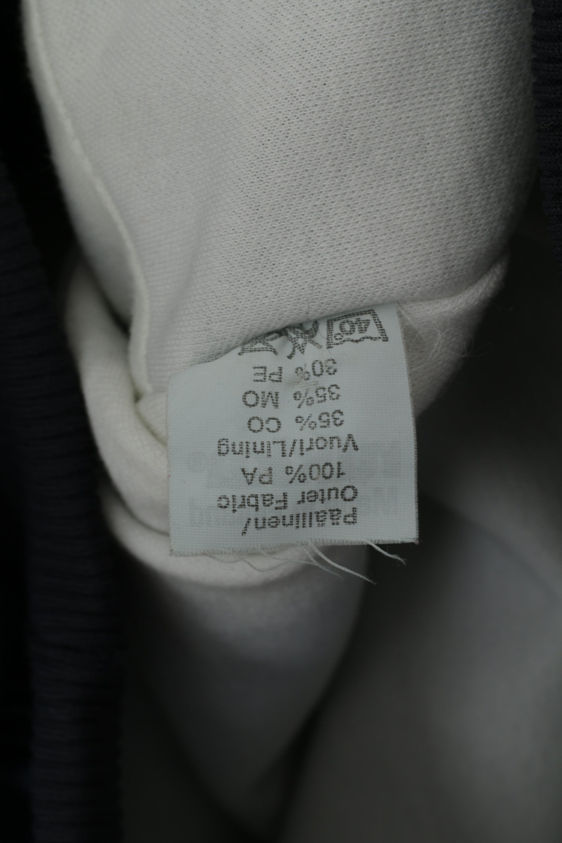 Rukka Giacca da uomo M Bomber blu scuro Finlandia Naylon Top sportivo con zip e collo impermeabile