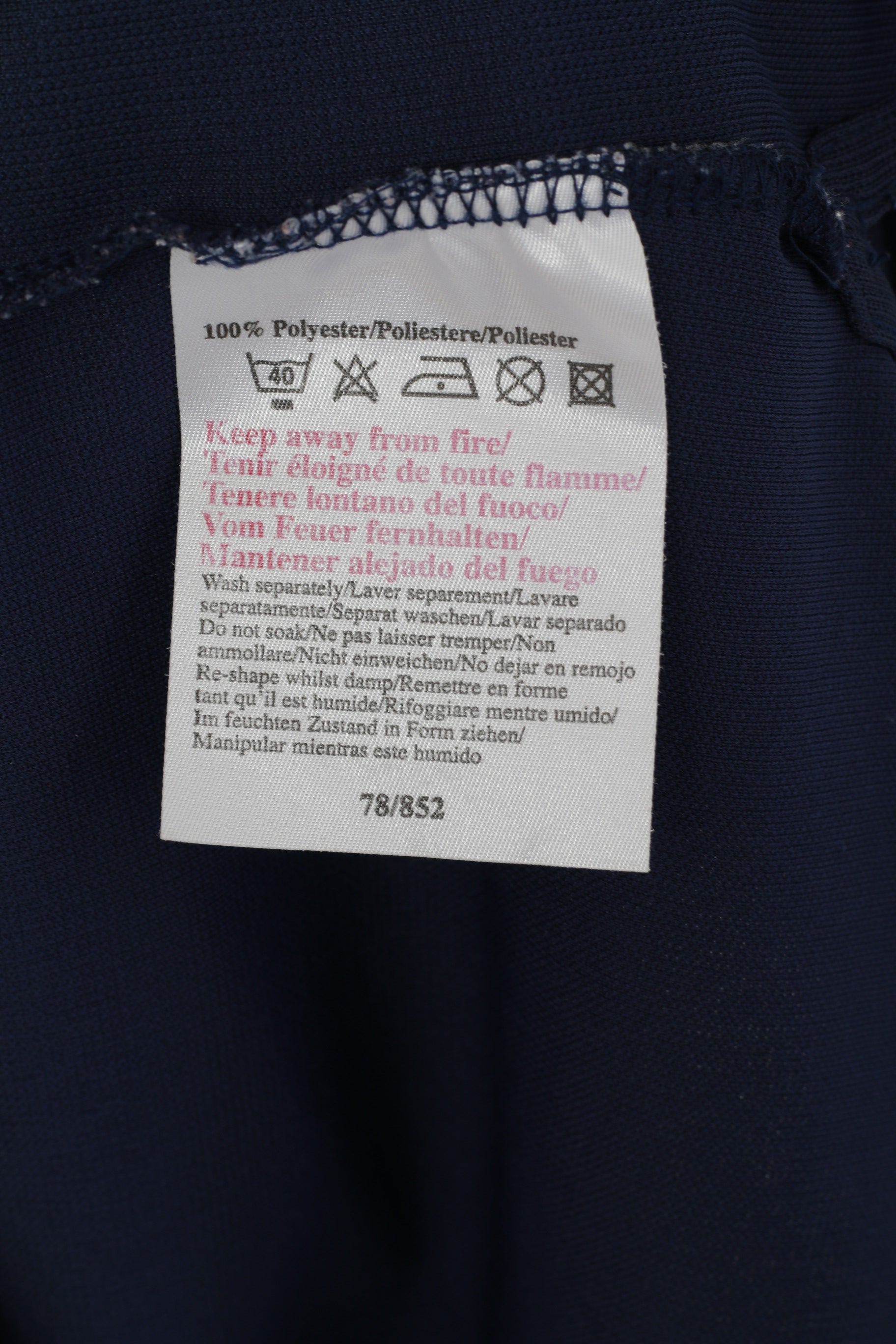 Polo Umbro da uomo XL Navy Maglia nazionale di calcio inglese Top sportivo