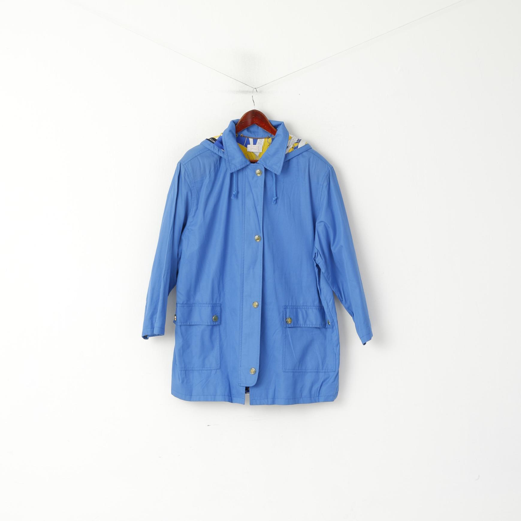 Classsic Sports By Lucia Veste à capuche en coton bleu marine pour femme 42 L/XL