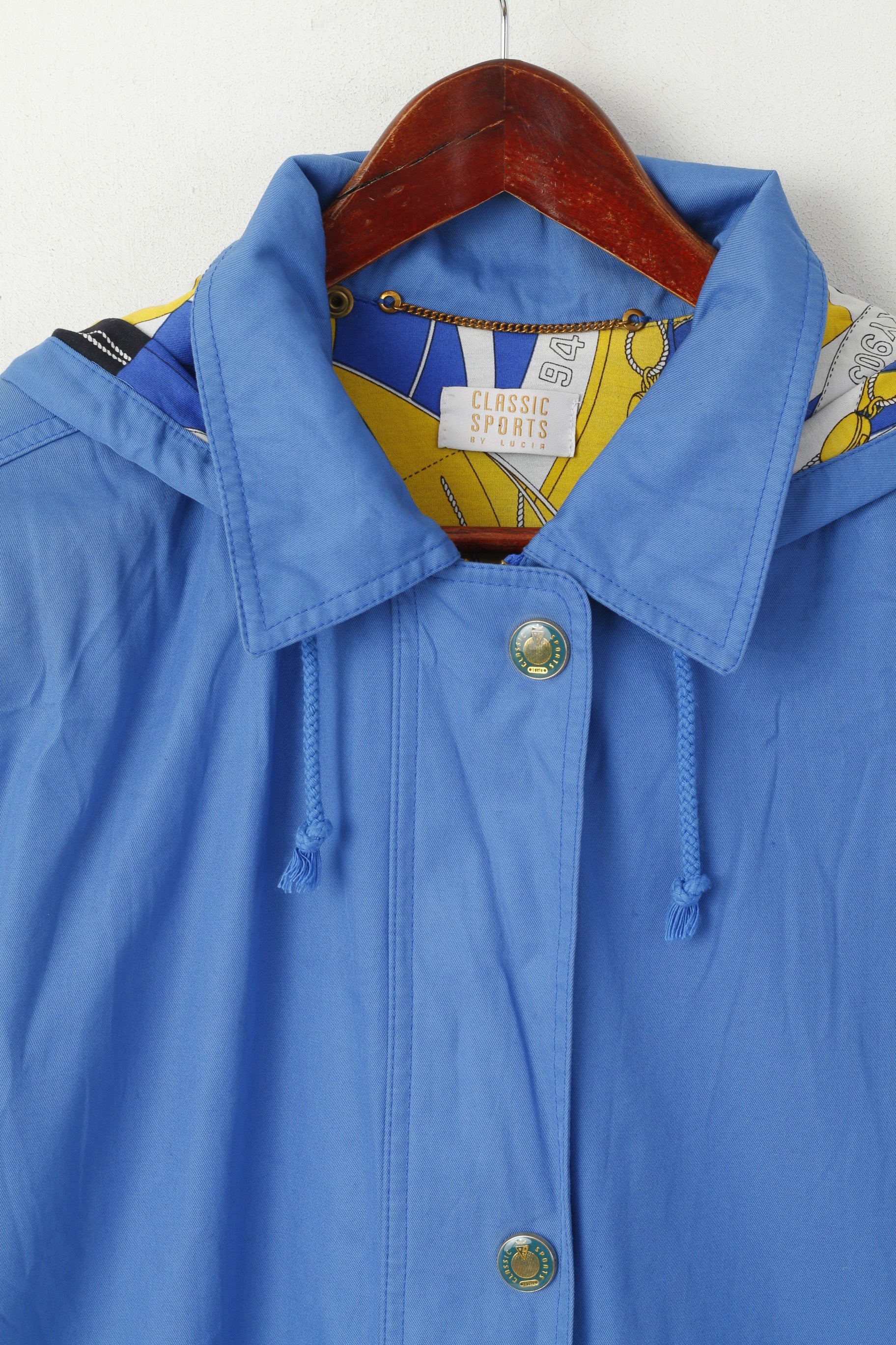 Classsic Sports By Lucia Veste à capuche en coton bleu marine pour femme 42 L/XL