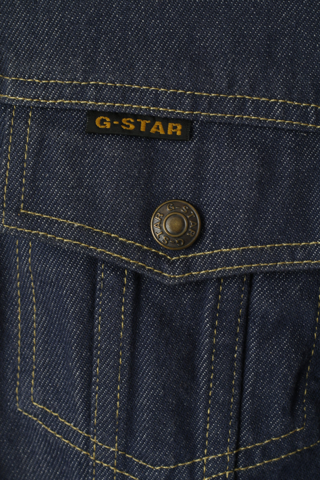 G-Star Veste Femme Bleu Denim Blazer Coton Ajusté Boutons-pression Jeans Top