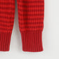 Hilfiger Denim Women XL Jumper Red Crew Neck Cotton Striped Long Sweater