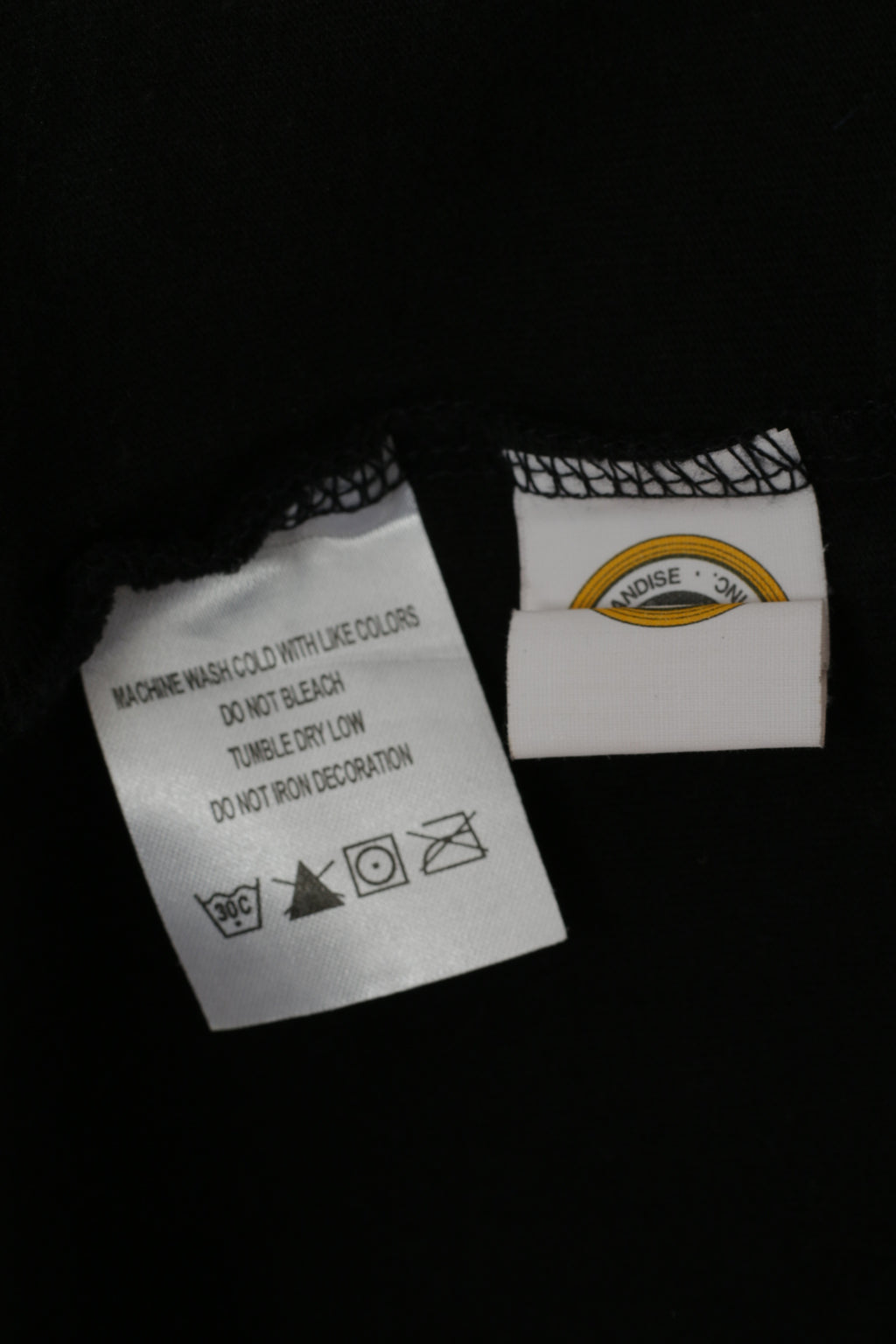 Caterpillar Cat Hommes 2XL Chemise À Manches Longues Noir Jaune Graphique Haut En Coton