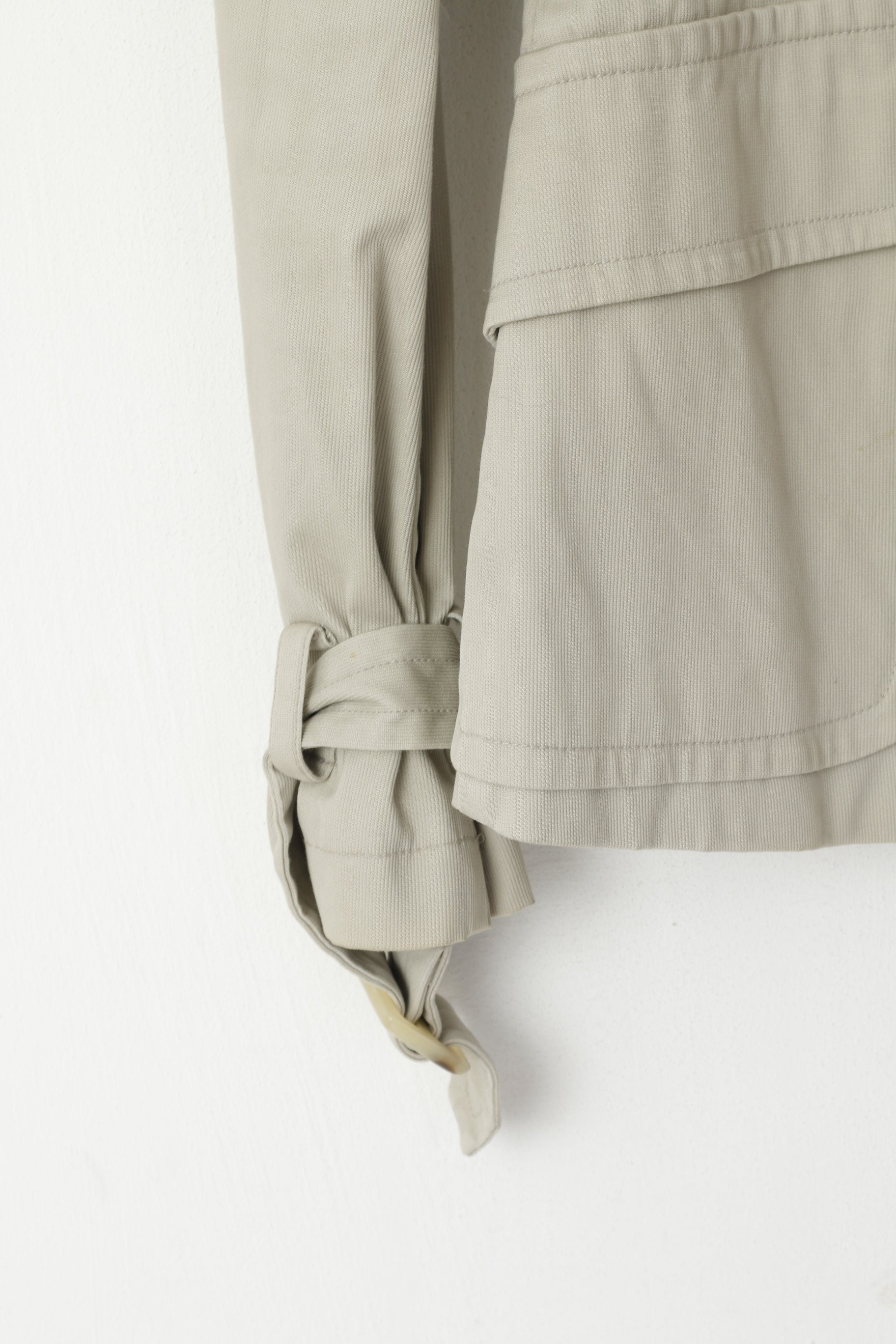 United Colors Of Benetton Donna 38 XS Giacca Beige Doppio Petto Classico Top