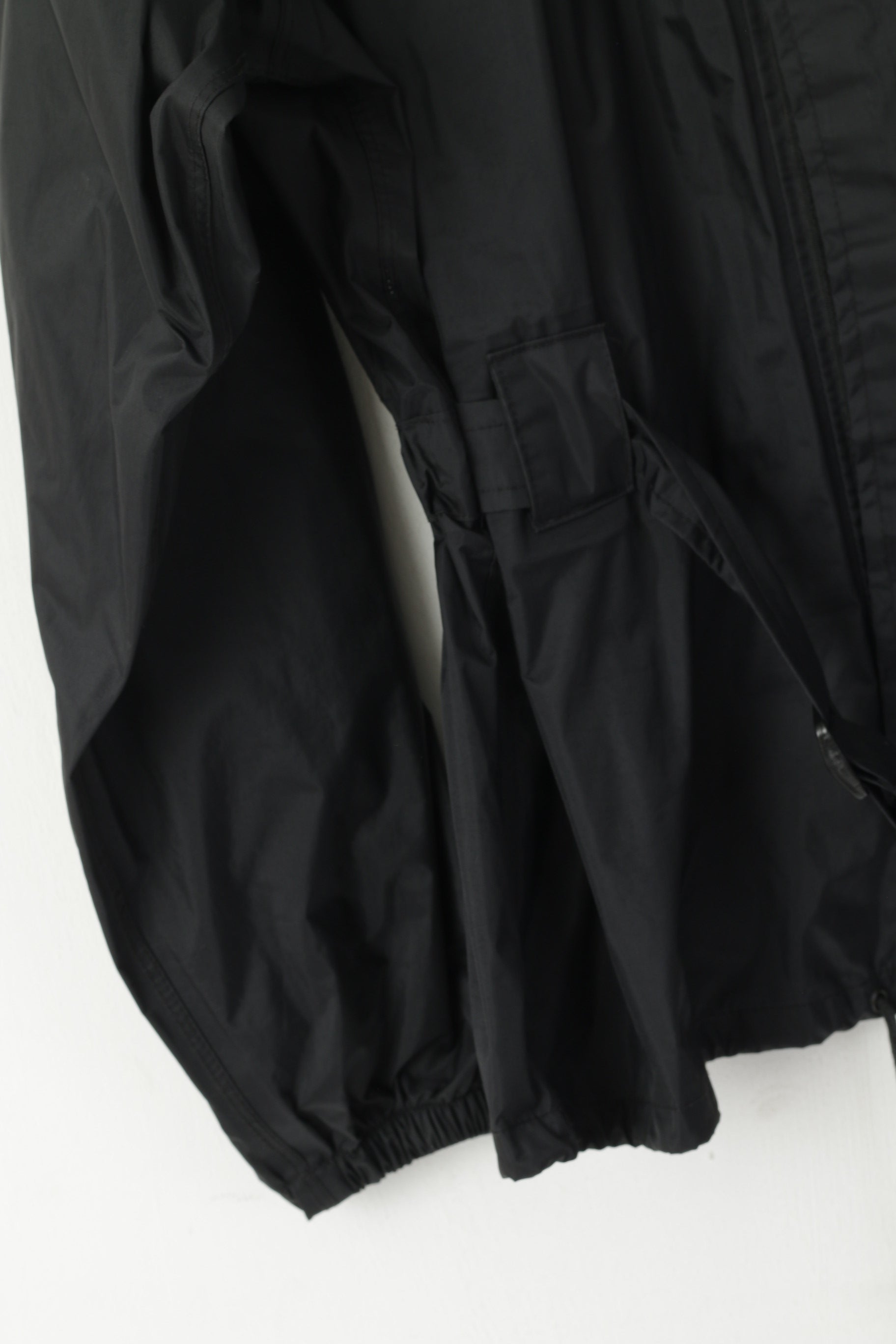 Motoline Men L  Jacket Black Nylon Waterproof  Scotchlite 3M Full Zipper Motorbike Top