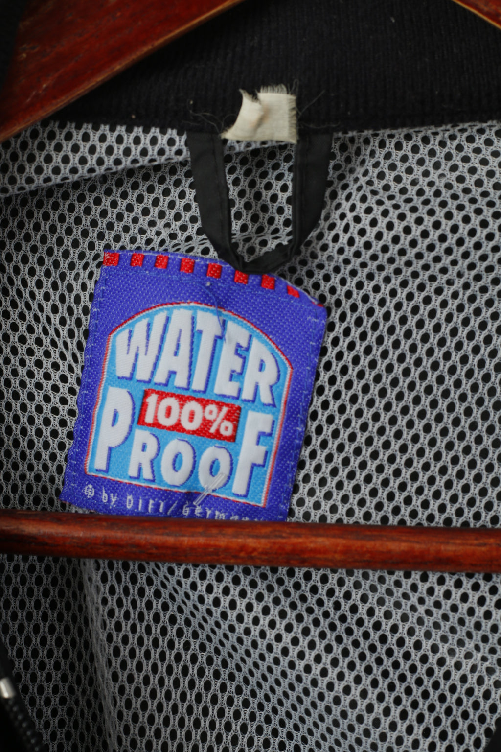 Motoline Men L  Jacket Black Nylon Waterproof  Scotchlite 3M Full Zipper Motorbike Top